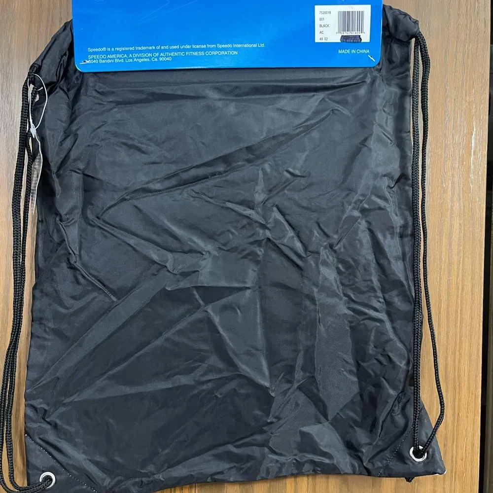 Speedo Black Drawstring Unisex Gear Pack